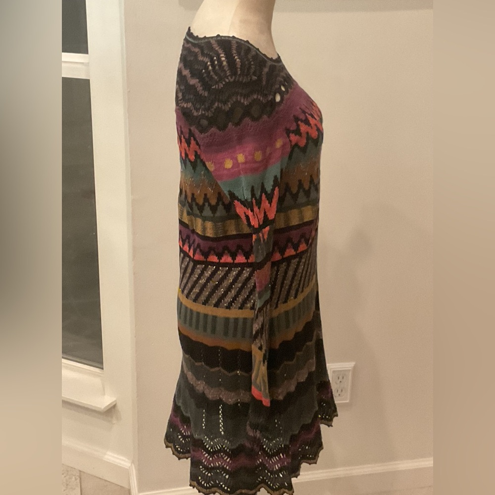 Peruvian Connection Vibrant Patterned Long Sleeve… - image 9